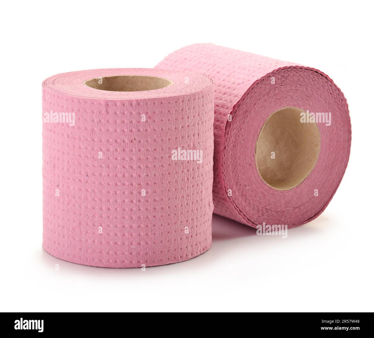 Papier toilette isolated on white Banque D'Images