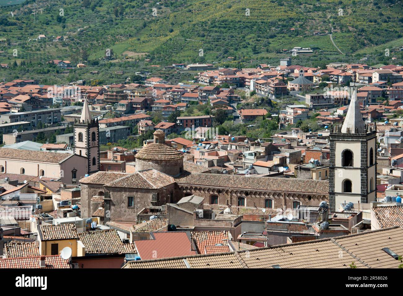 Bronte, Sicile, Italie Banque D'Images