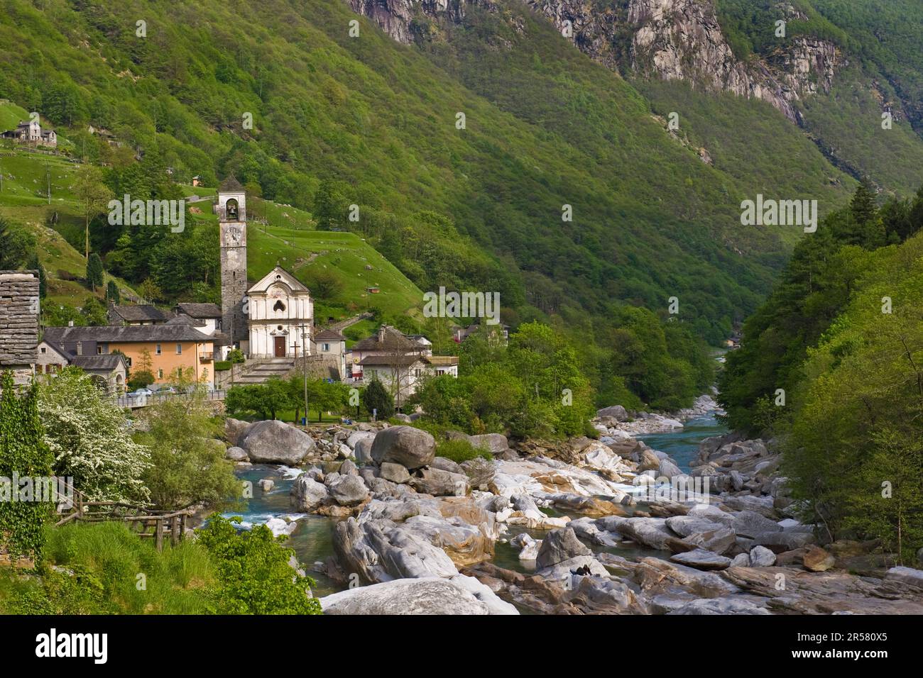 Lastezzo. Vallée de Verzasca. Canton Tessin. Suisse Banque D'Images