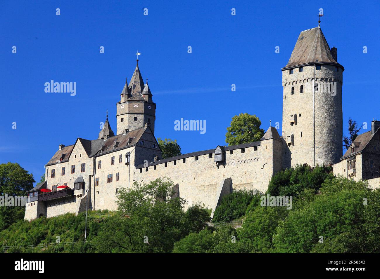 Château d'Altena, Altena, Lennetal, Maerkisches Land, Sauerland, Rhénanie-du-Nord-Westphalie, Allemagne Banque D'Images