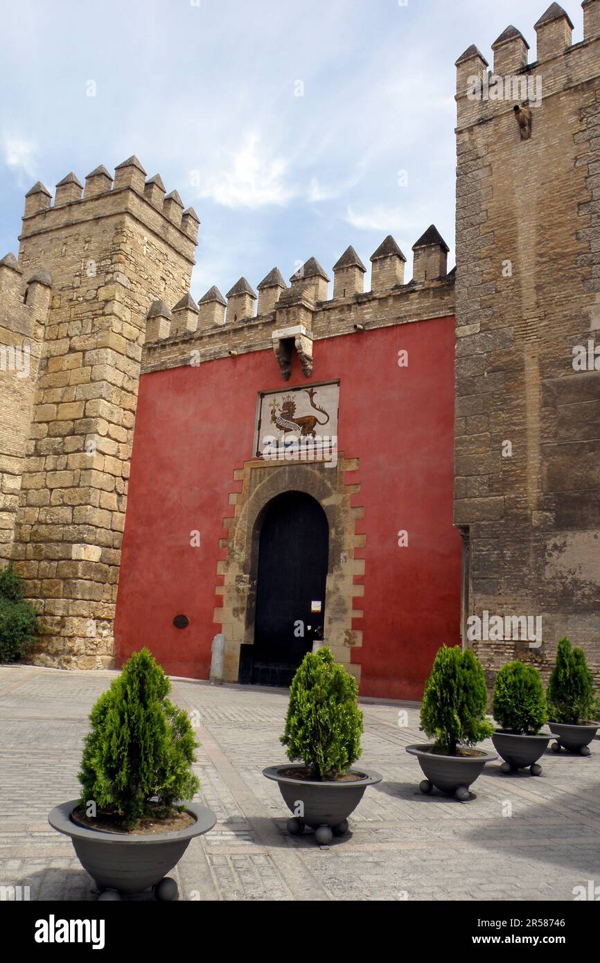 Véritable Alcazar. Séville. Espagne Banque D'Images