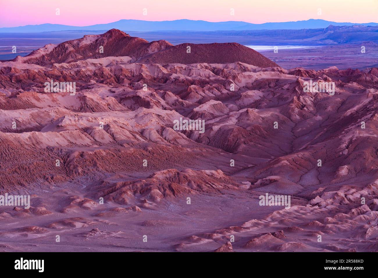 Formations de sel à Valle de la Luna (espagnol pour Moon Valley), Chili Banque D'Images