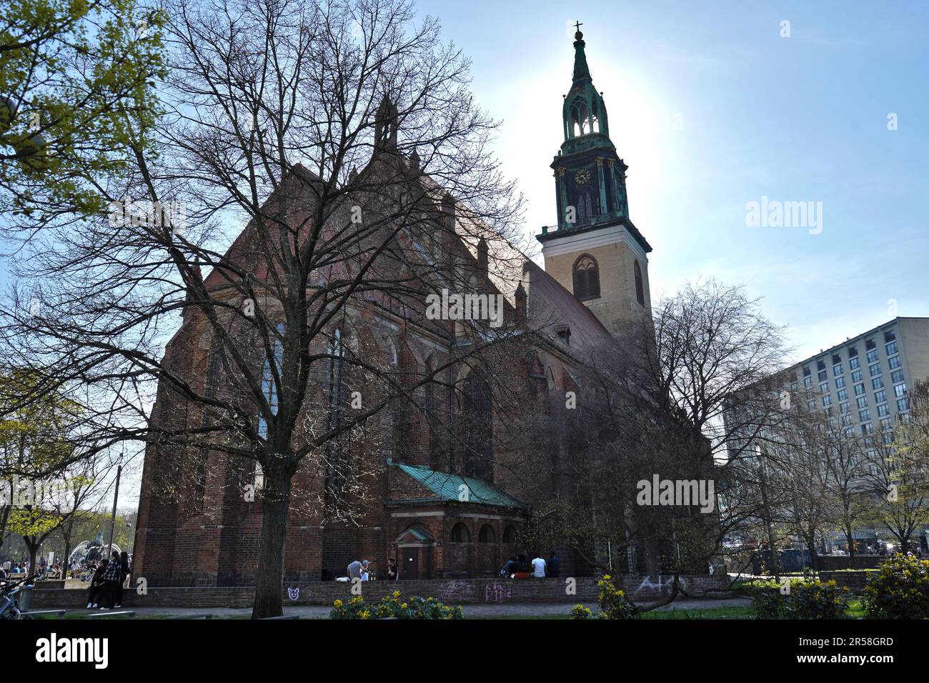 St. L'église de Marie dans sa splendeur totale, Berlin Allemagne Banque D'Images