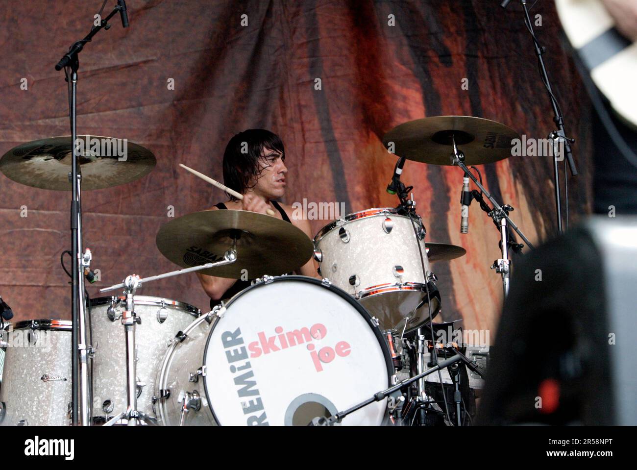 Eskimo Joe, membre du groupe, se produit au festival de musique Big Day Out. Homebush, Sydney, Australie. 25.010.07. Banque D'Images