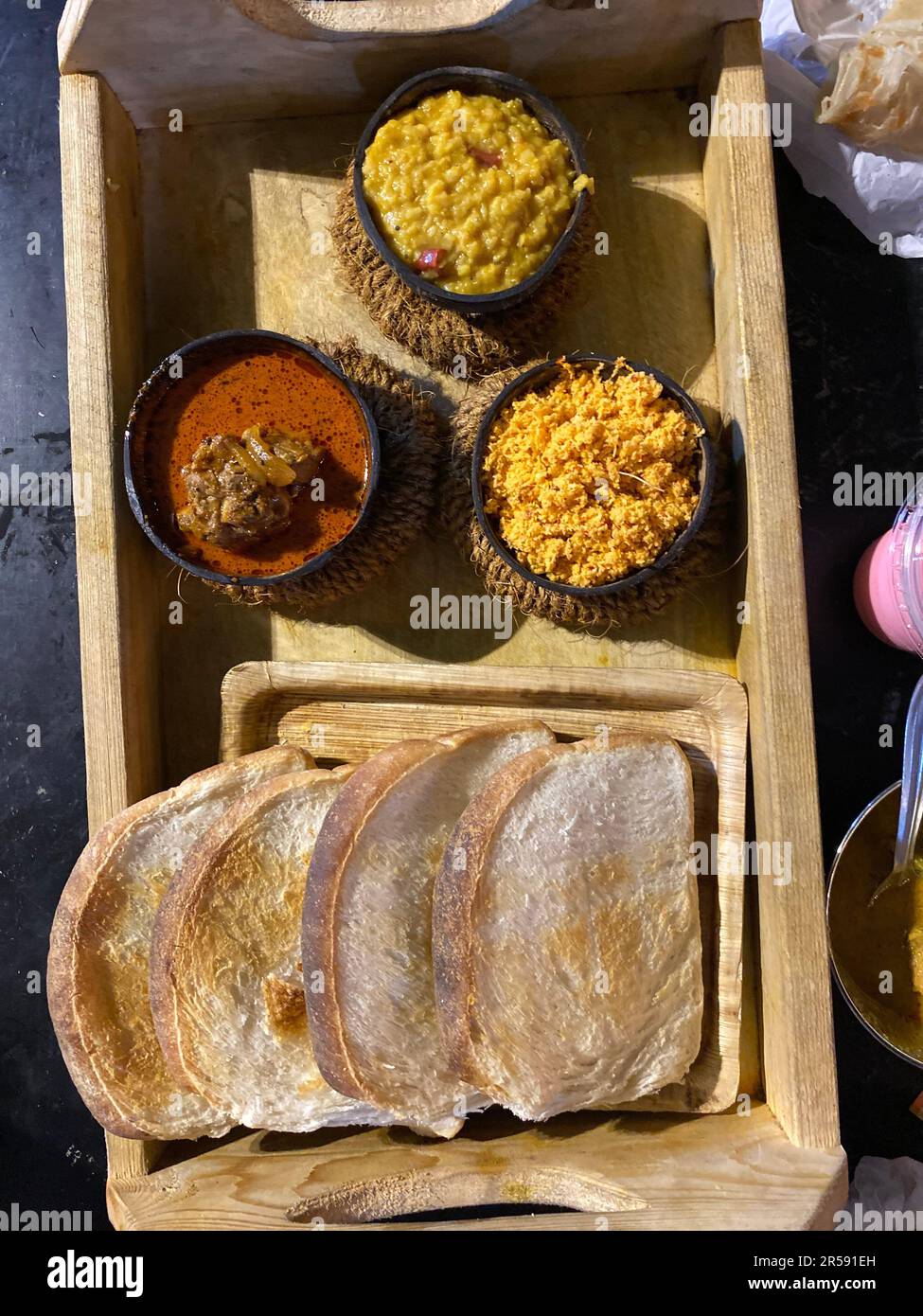 Nourriture au Sri Lanka. Visitez le Sri Lanka Banque D'Images