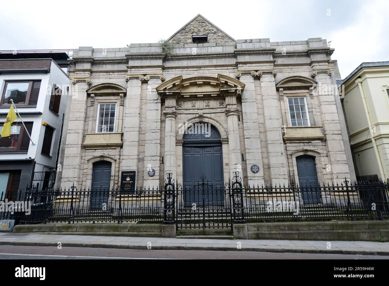Église d'Irlande de St Werburgh sur Werburgh St. Dublin, Irlande. Banque D'Images