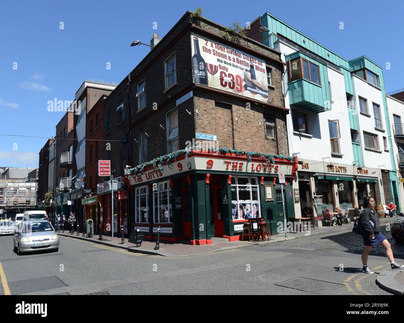 The Lotts Cafe Bar sur Liffey Street à Dublin, Irlande. Banque D'Images