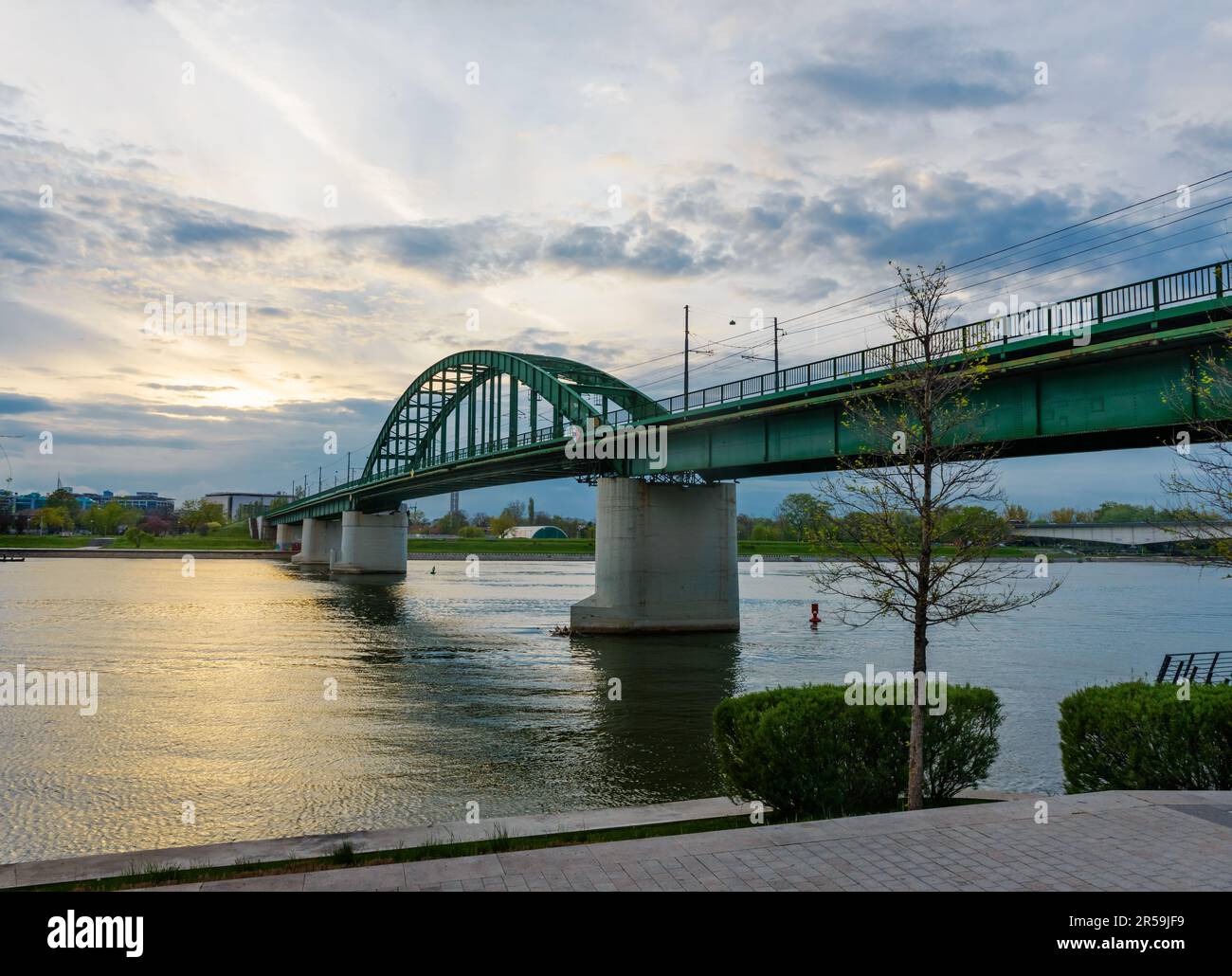 Vieux pont Sava à Belgrade. Serbie Banque D'Images
