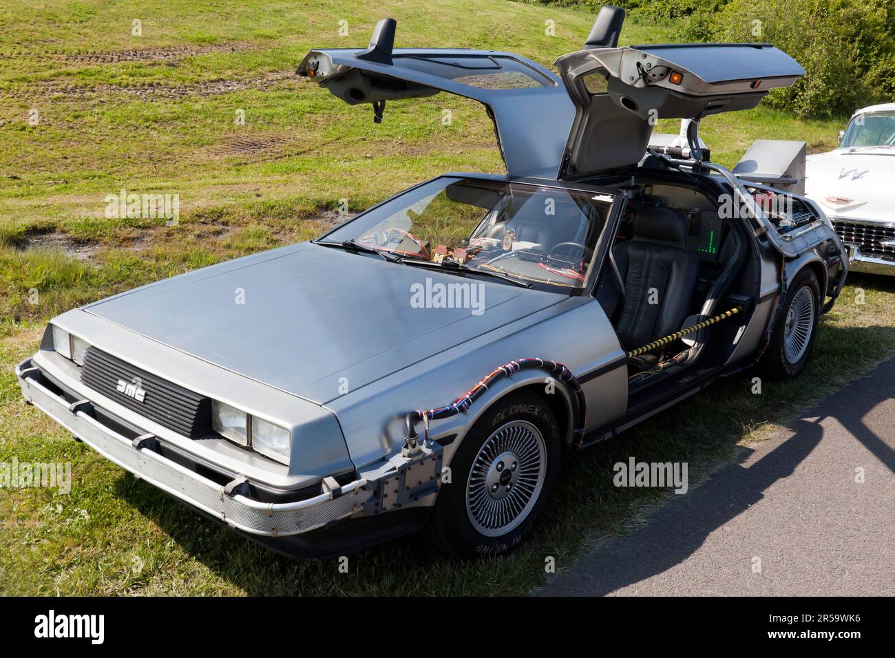 Sweatshirt Retour Vers Le Futur 35e Anniversaire - Schémas DeLorean Officiel - Cadeau Parfait Pour Fans