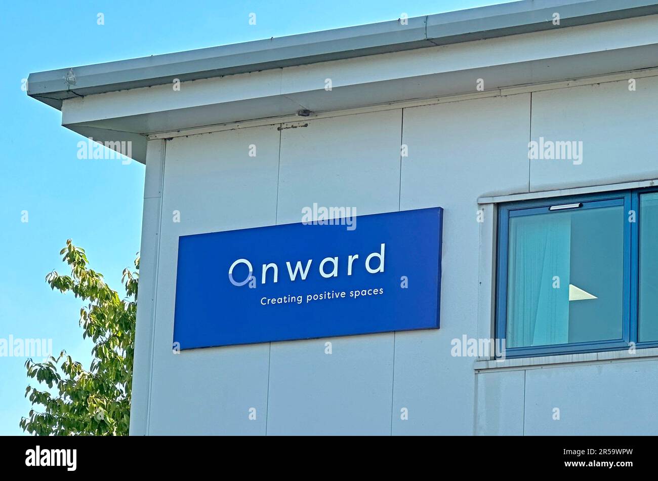 Onward Housing Group - création d'espaces positifs, centre d'appels CRM à Enterprise Way, Accrington, Lancs, Angleterre, Royaume-Uni, BB5 0FL Banque D'Images