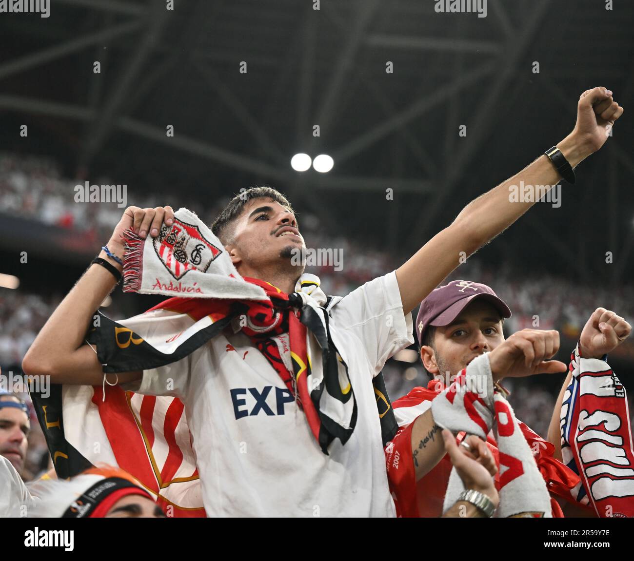 BUDAPEST, HONGRIE 31 MAI les fans du FC Séville lors du match final
