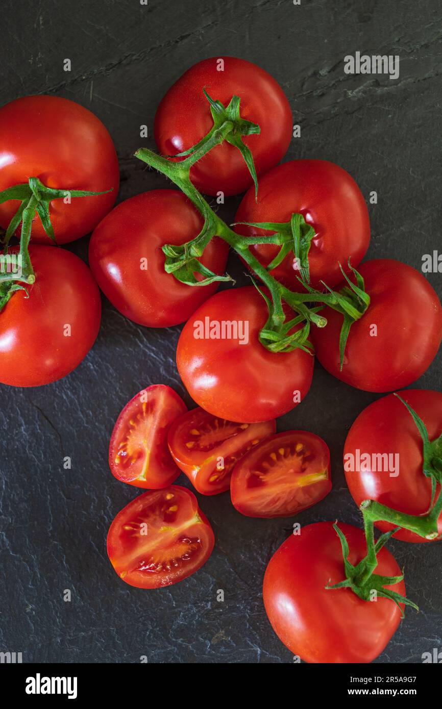Tomates de vigne Banque D'Images