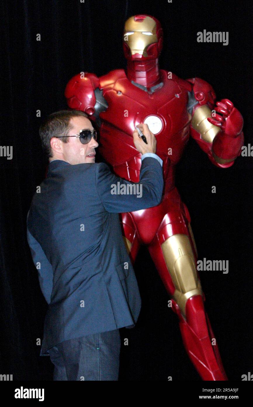 Robert Downey, Jr La première d'Ironman au cinéma de la Grande Union. Sydney, Australie. 14.04.08. Banque D'Images