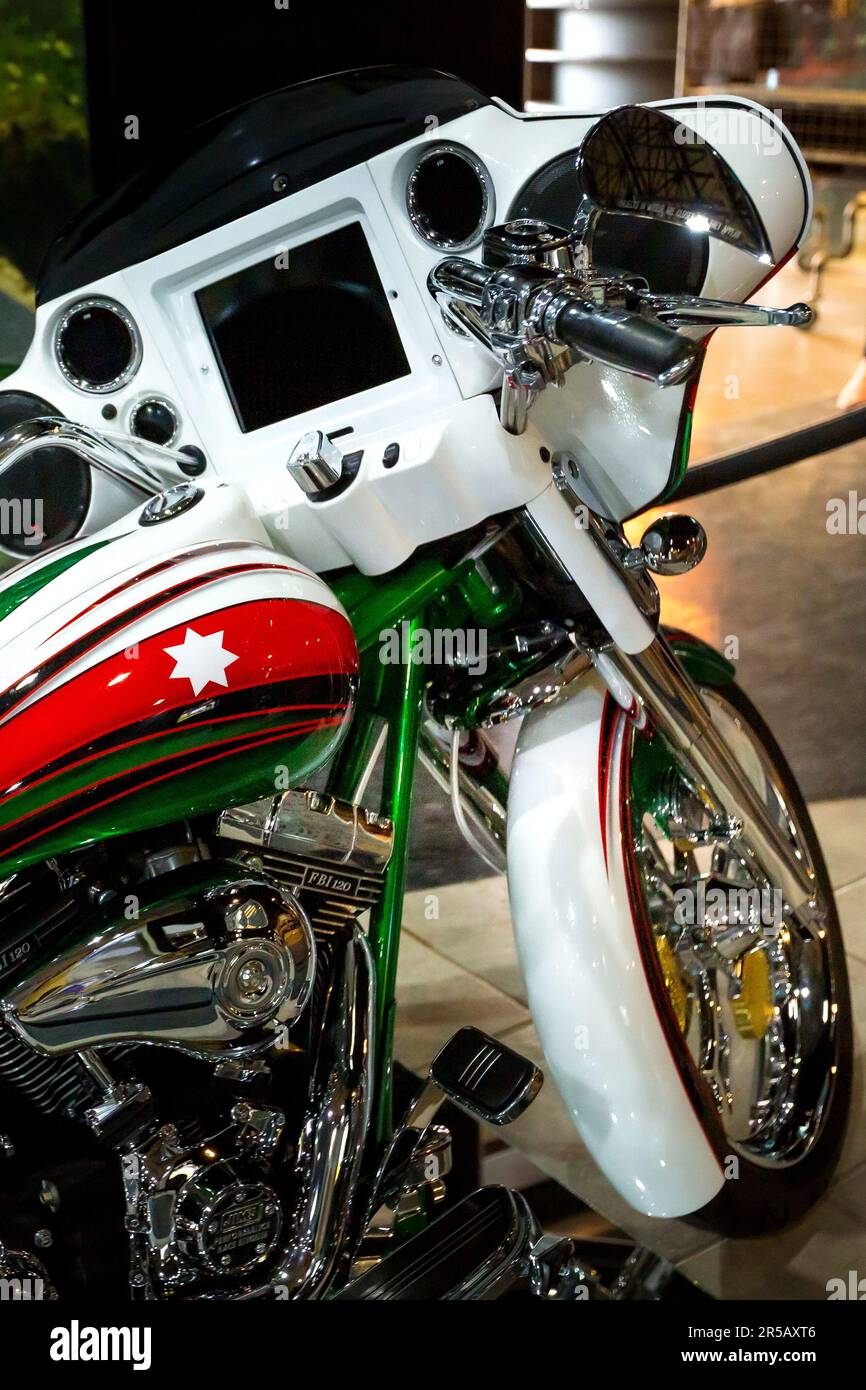 Amman, Jordanie, 07 décembre 2018 : moto à l'exposition dans le musée du Roi Abdullah II Banque D'Images