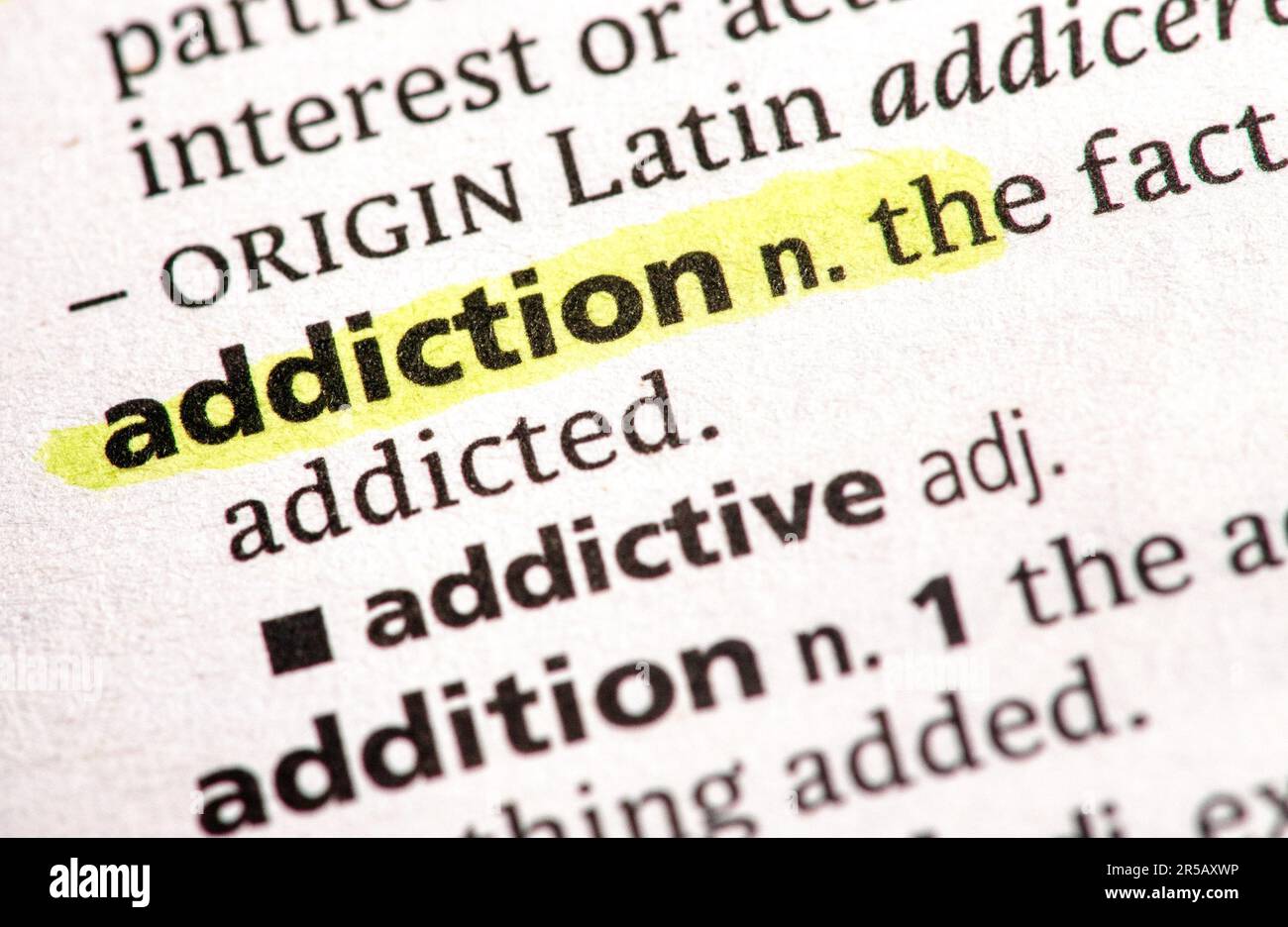 Addiction Banque D'Images