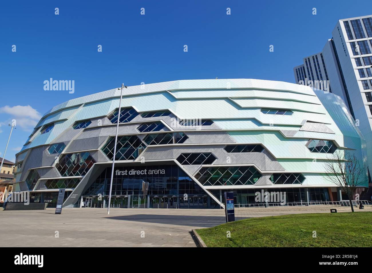 Royaume-Uni, West Yorkshire, Leeds, First Direct Arena Banque D'Images