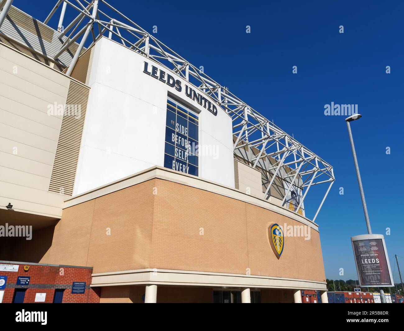 Royaume-Uni, West Yorkshire, Leeds, Elland Road Stadium, stade du Leeds United FC. Banque D'Images