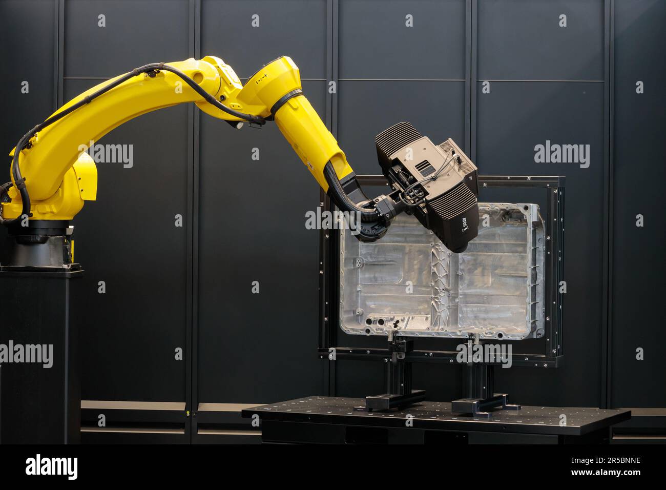 Bras robotisé d'ITM Industry Europe, Technology Process, EXPO haute technologie. Banque D'Images