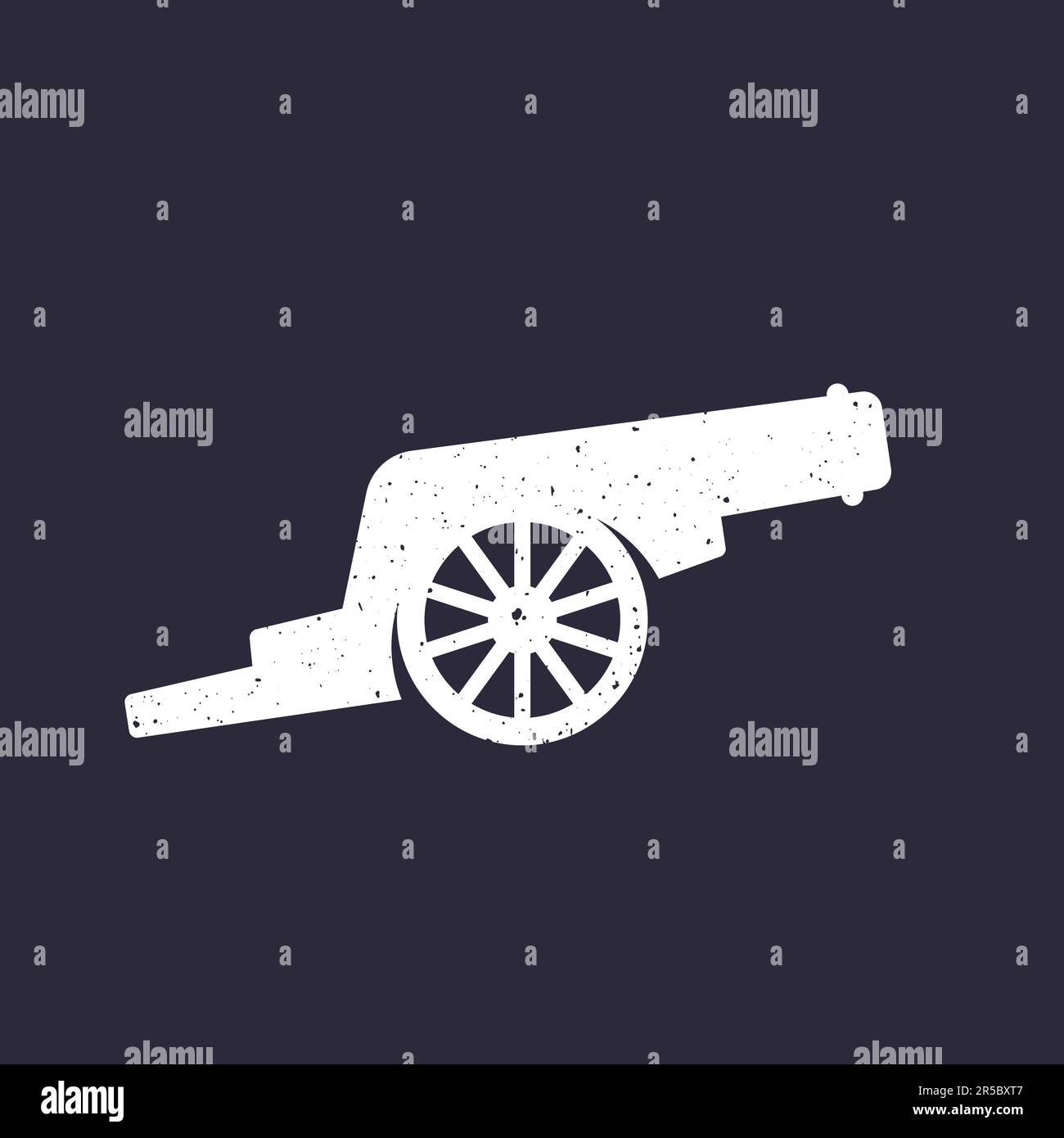 icône cannon avec texture, vecteur Illustration de Vecteur