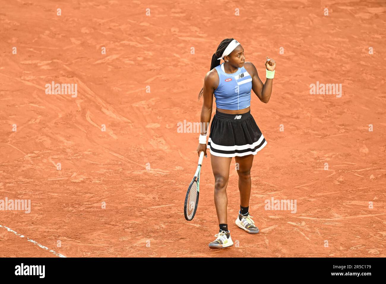 France. 01st juin 2023. 1 juin 2023, France: Cari Coco Gauff des Etats-Unis lors de l'Open de France, tournoi de tennis Grand Chelem sur 1 juin 2023 au stade Roland Garros à Paris, France. Photo Victor Joly/DPPI - photo Victor Joly/DPPI/LiveMedia. (Credit image: © Victor Joly/LPS via Credit: Zuma Press/Alay Live News Banque D'Images