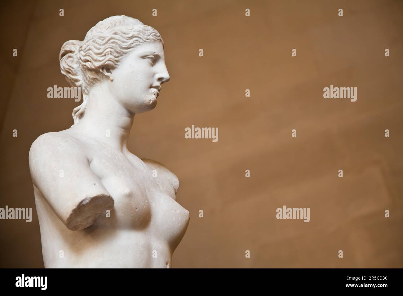 Statue de la déesse grecque Aphrodite, découverte sur l'île de Melos Banque D'Images