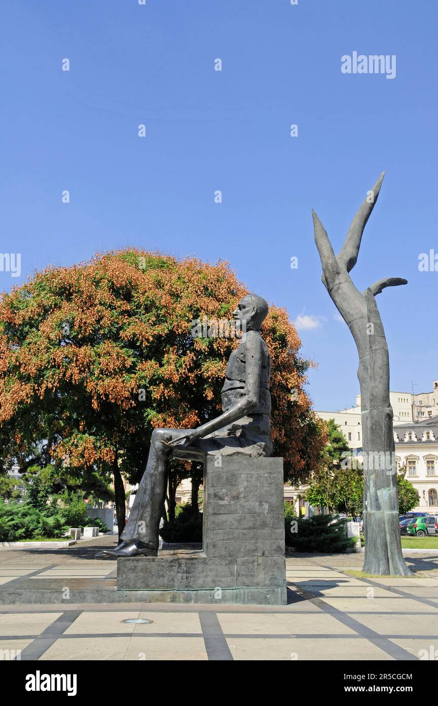 Monument, Place de la Révolution, Bucarest, Roumanie Banque D'Images