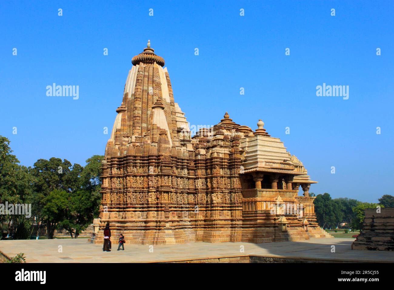 Temple Parsvanath, Khajuraho, Madhya Pradesh, Inde Banque D'Images