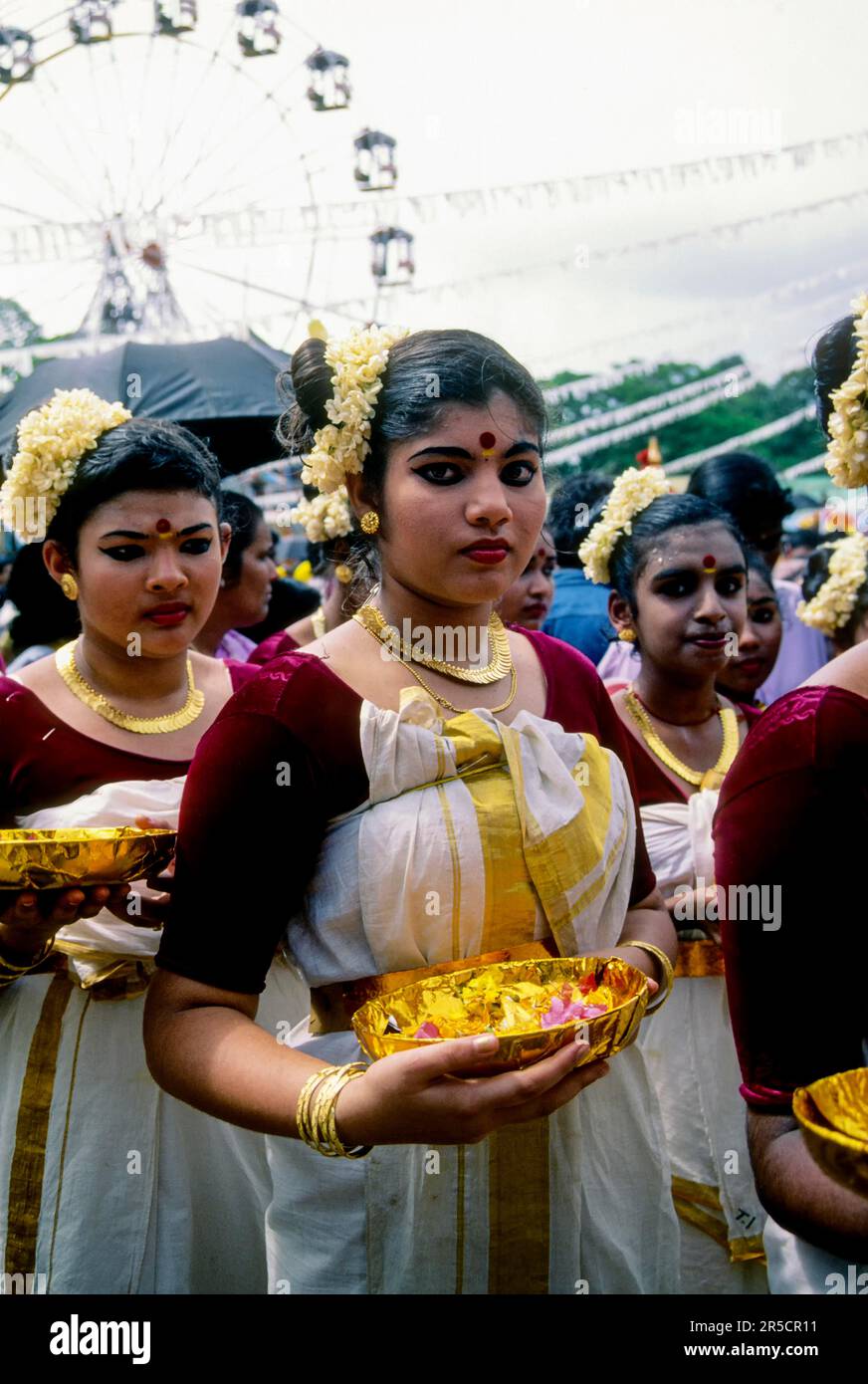 Célébration d'Athachamayam à Thripunithura pendant Onam près d'Ernakulam, Kerala, Inde du Sud, Inde, Asie Banque D'Images