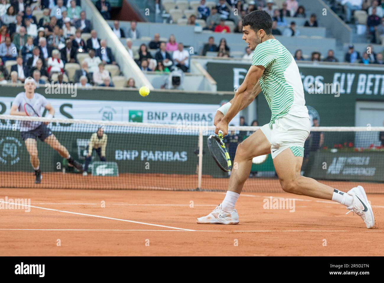 02.06.2023, Paryz, Tenis, Roland Garros 2023, N/z Carlos Alcaraz, Fot ...