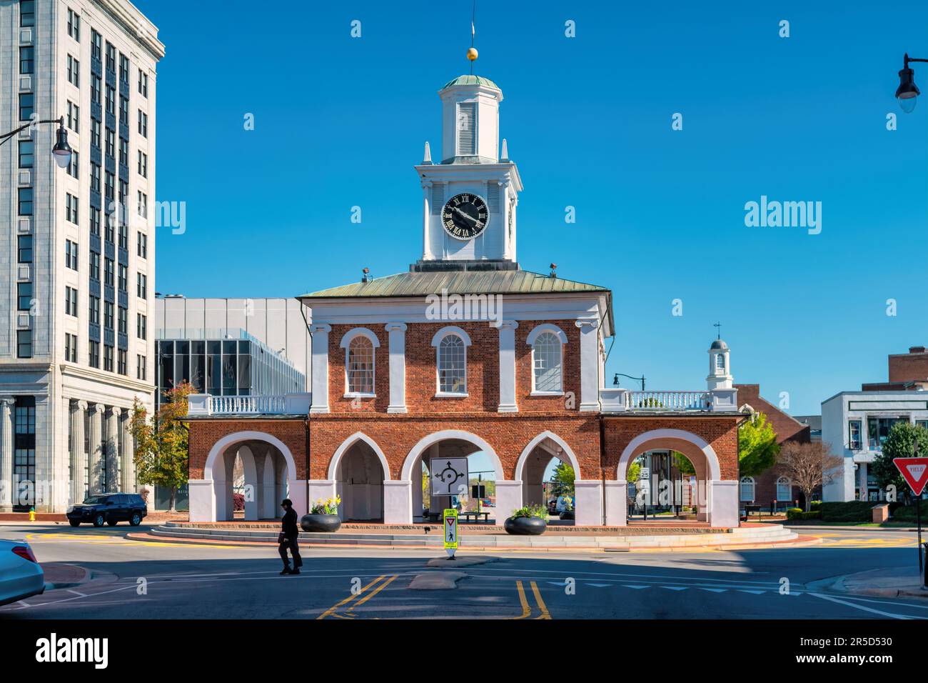 Le marché historique dans le centre-ville de Fayetteville, Caroline du Nord, États-Unis Banque D'Images