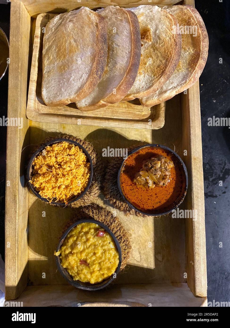 Nourriture au Sri Lanka. Visitez le Sri Lanka Banque D'Images