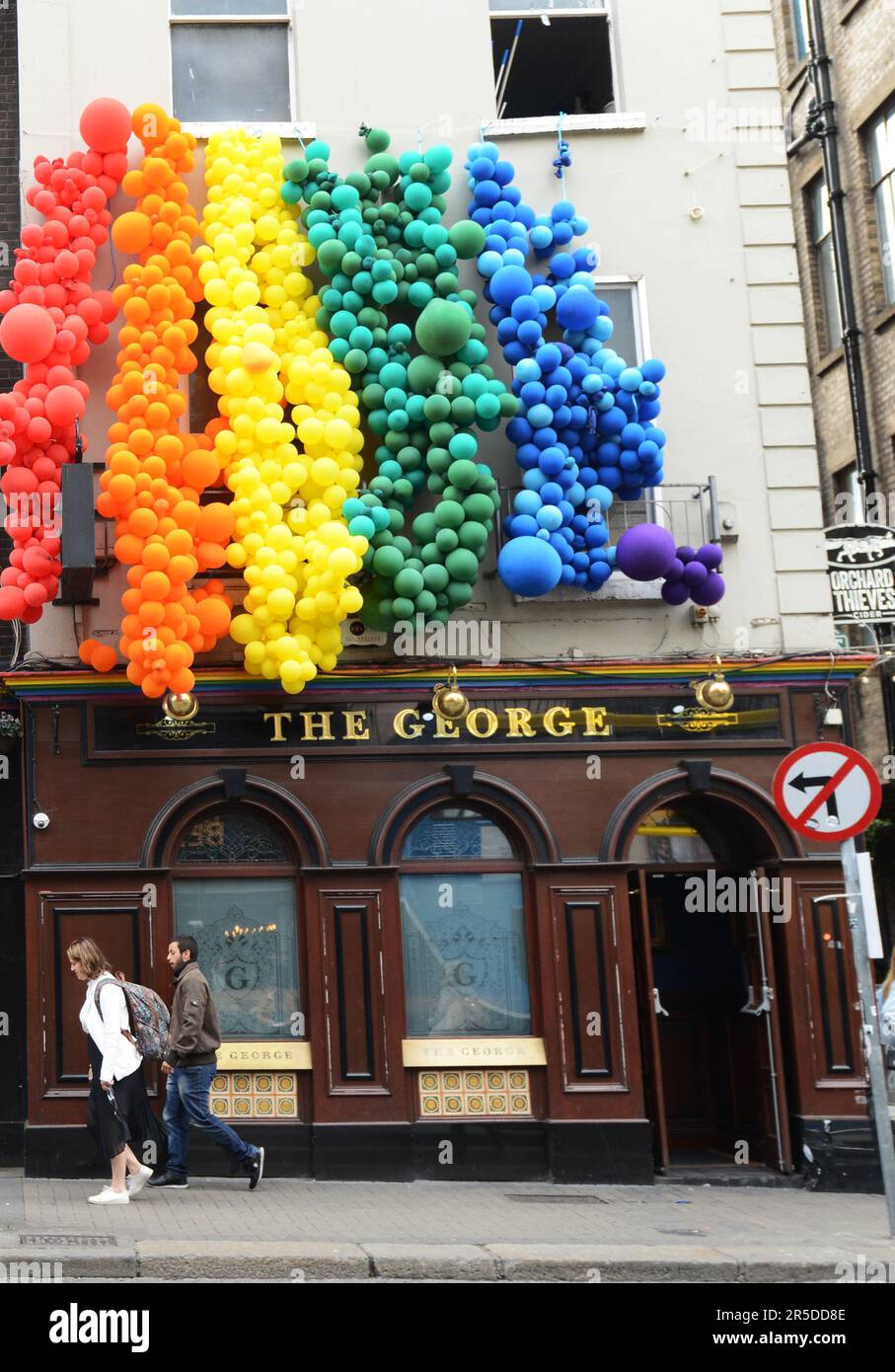 Le bar George sur South Great George's Street, Dublin, Irlande. Banque D'Images