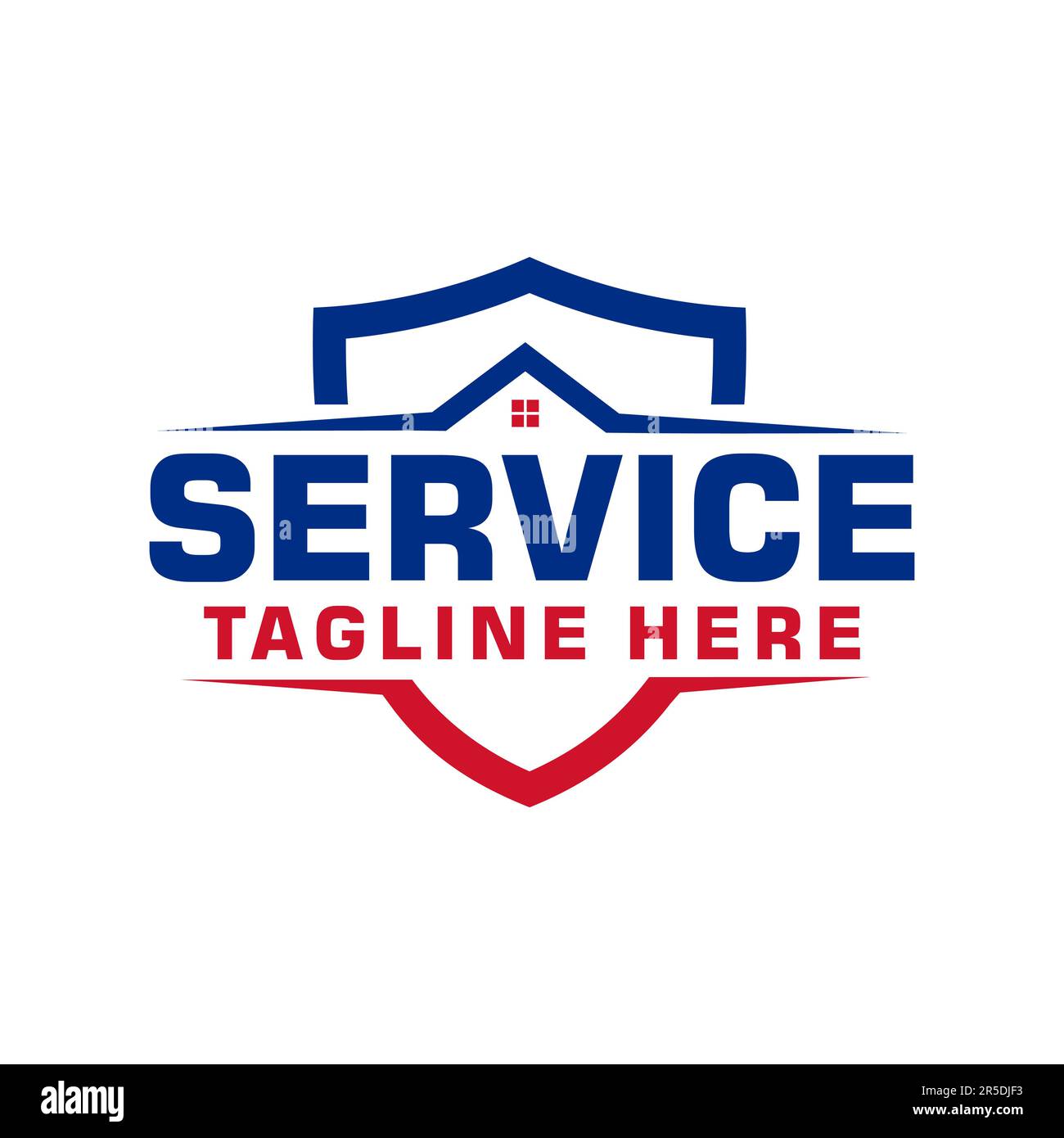 conception du modèle de logo de service hvac Illustration de Vecteur