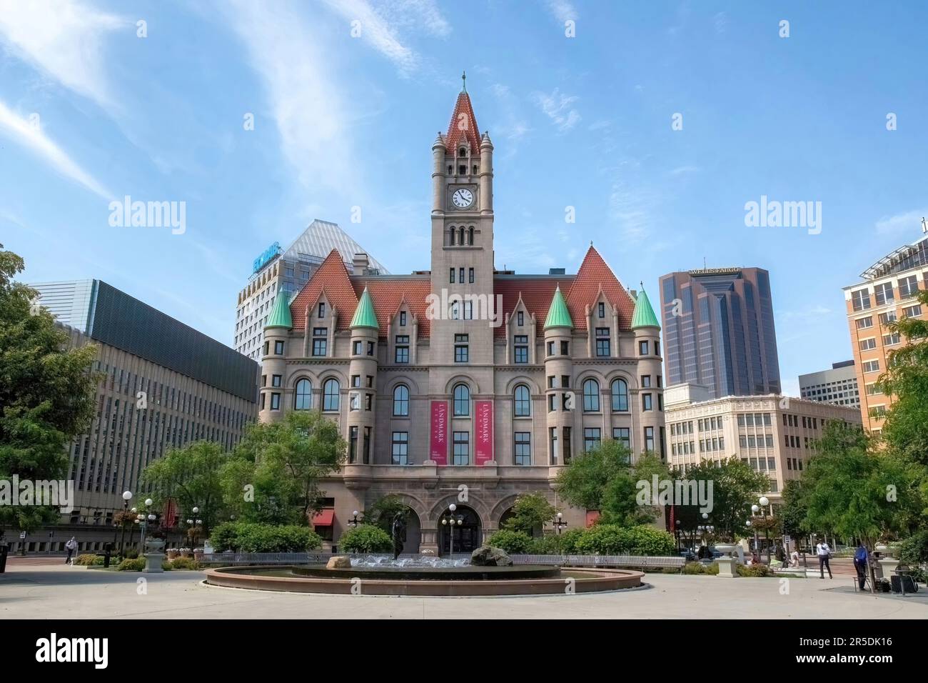 Landmark Center, un bâtiment historique construit en 1902 en tant que Cour fédérale, Custom House et États-Unis Bureau de poste; maintenant un centre culturel dynamique. Banque D'Images