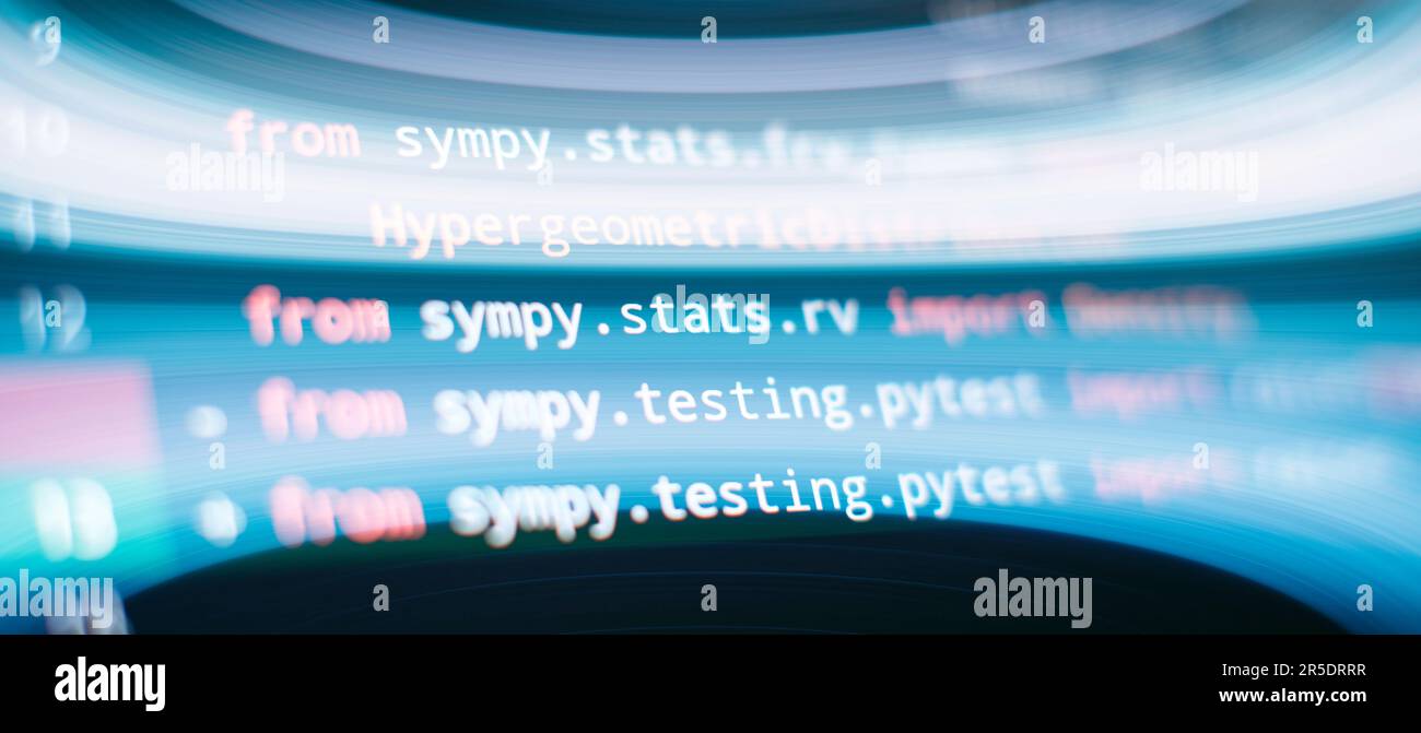 Temps de travail de programmation logicielle. Texte de code écrit et créé entièrement Banque D'Images