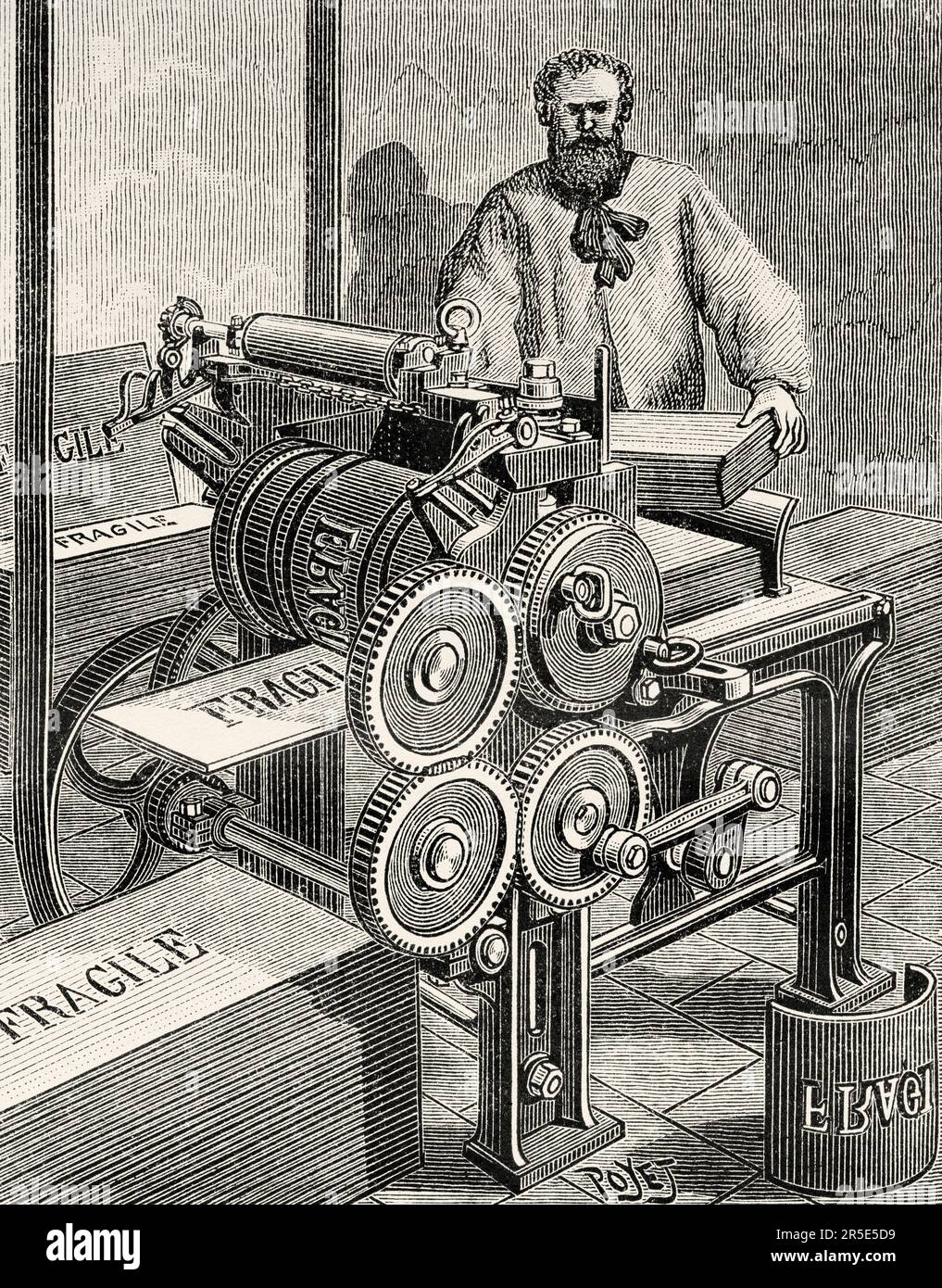 Vintage printing machinery Banque de photographies et d’images à haute ...