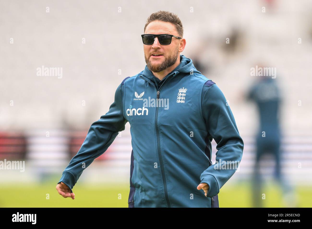 Brendan McCullum, entraîneur de cricket de l'Angleterre, au cours du pré-match, avant le LV= Insurance Test Match Test Day 3 Angleterre contre Irlande à Lords, Londres, Royaume-Uni, 3rd juin 2023 (photo de Craig Thomas/News Images), le 6/3/2023. (Photo de Craig Thomas/News Images/Sipa USA) crédit: SIPA USA/Alay Live News Banque D'Images