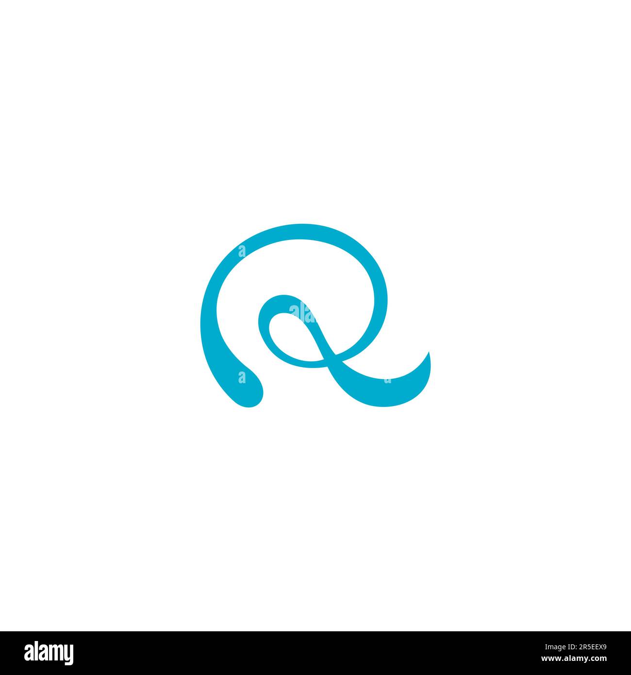 R logo simple Design. Logo lettre R. Illustration de Vecteur