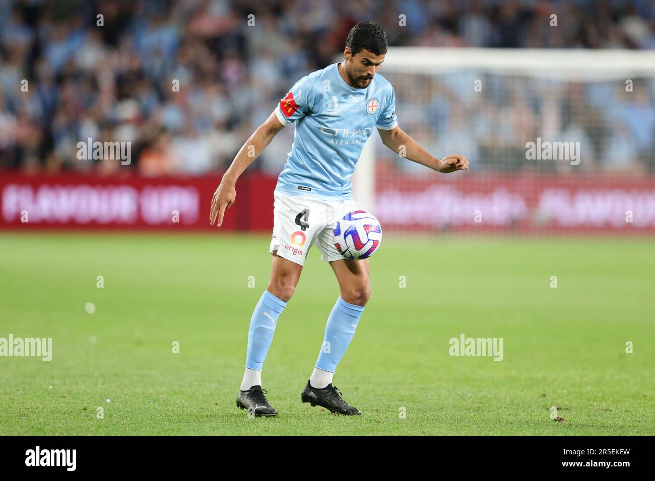 Sydney, Australie. 03rd juin 2023. Le Nuno Reis de Melbourne City FC contrôle le ballon lors du match de la Grande finale Isuzu Ute A-League 2023 entre Melbourne City et Central Coast Mariners au CommBank Stadium, Sydney, Australie, le 3 juin 2023. Photo de Peter Dovgan. Utilisation éditoriale uniquement, licence requise pour une utilisation commerciale. Aucune utilisation dans les Paris, les jeux ou les publications d'un seul club/ligue/joueur. Crédit : UK Sports pics Ltd/Alay Live News Banque D'Images