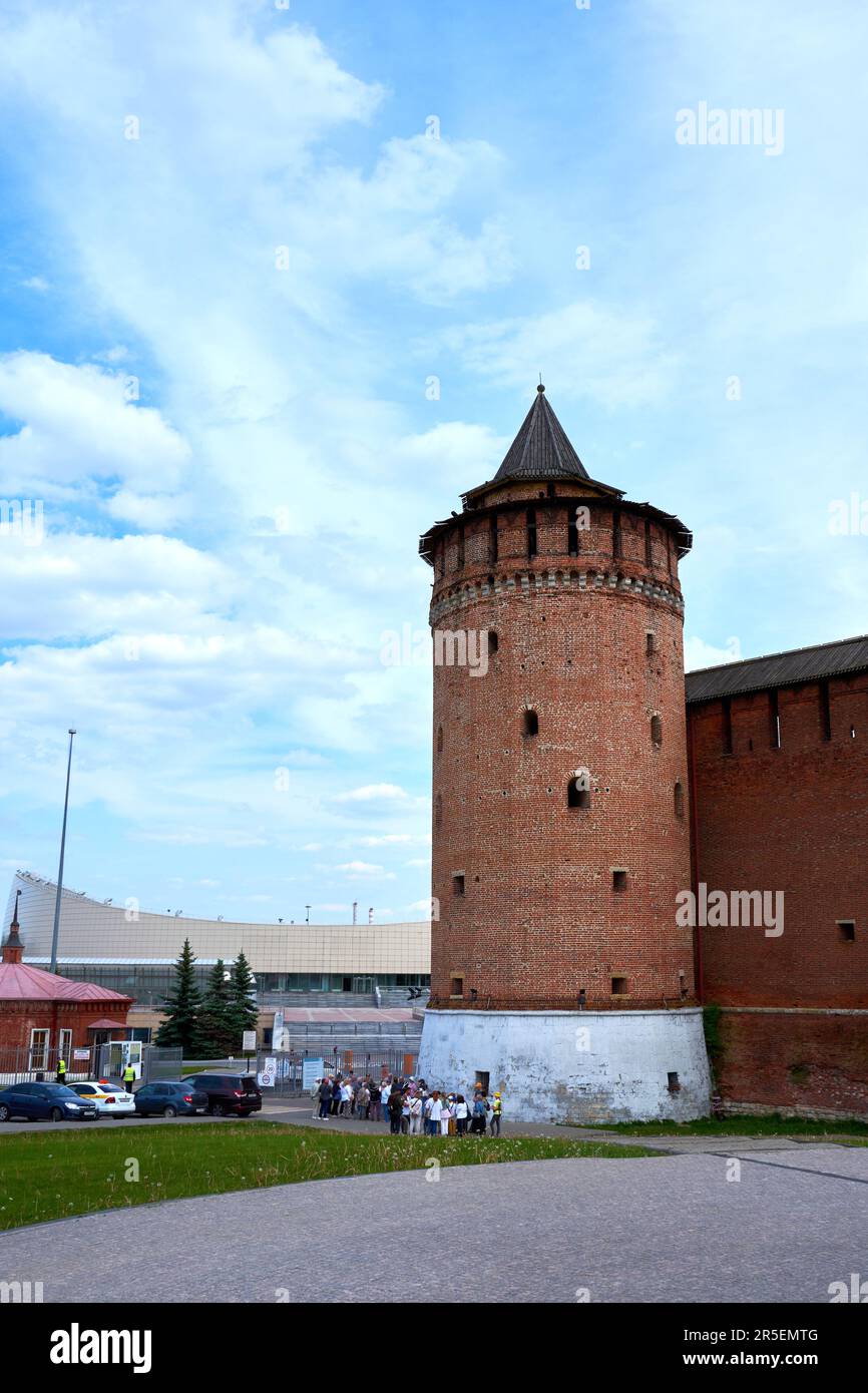 Haut clocher du Kremlin de Kolomna Banque D'Images