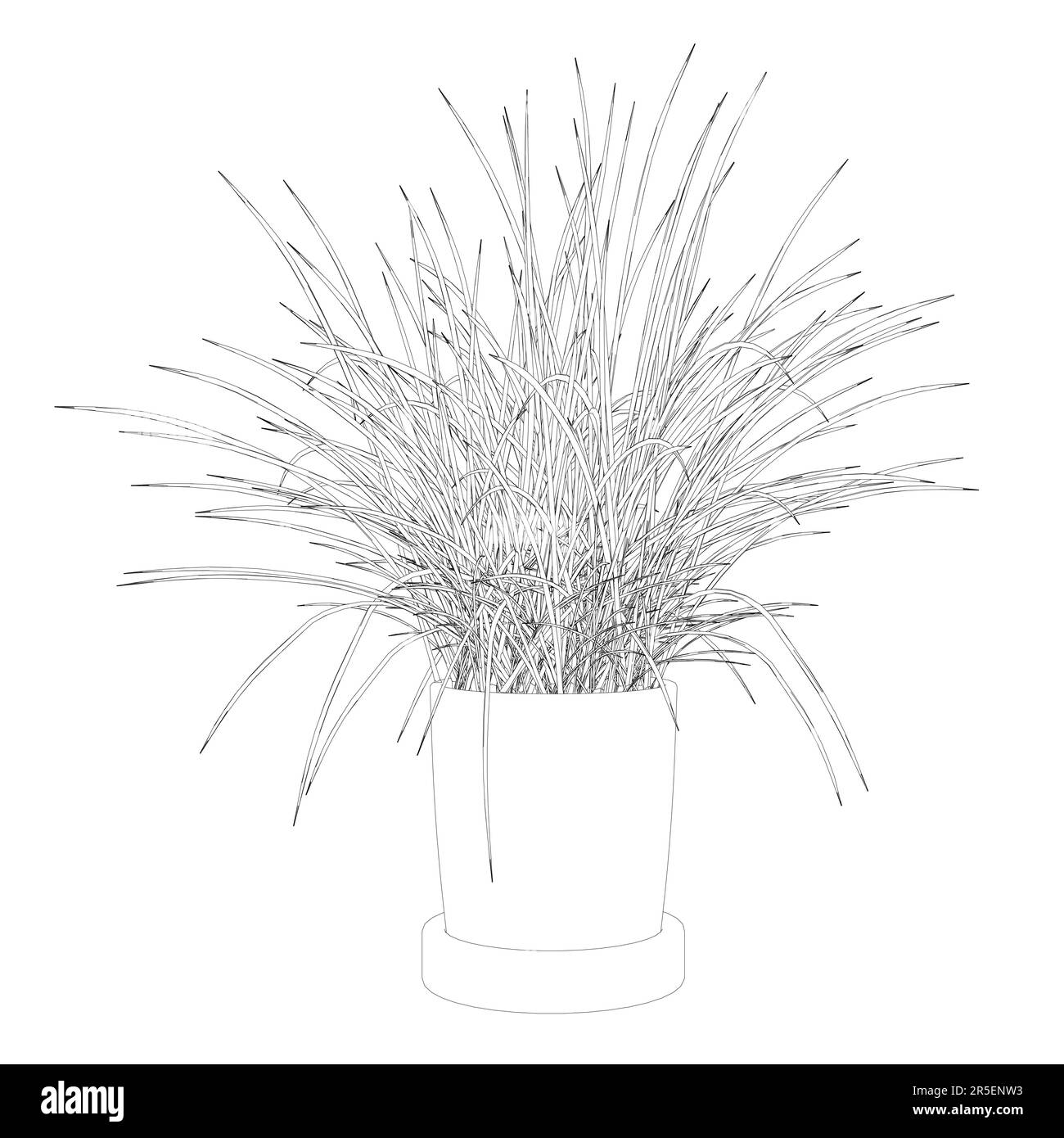 Contour d'une fleur de maison dans un pot à partir de lignes noires isolées sur un fond blanc. Vue avant. 3D. Illustration vectorielle. Illustration de Vecteur Contour d'une fleur de maison dans un pot à partir de lignes noires isolées sur un fond blanc. Vue avant. 3D. Illustration vectorielle. Illustration de Vecteur