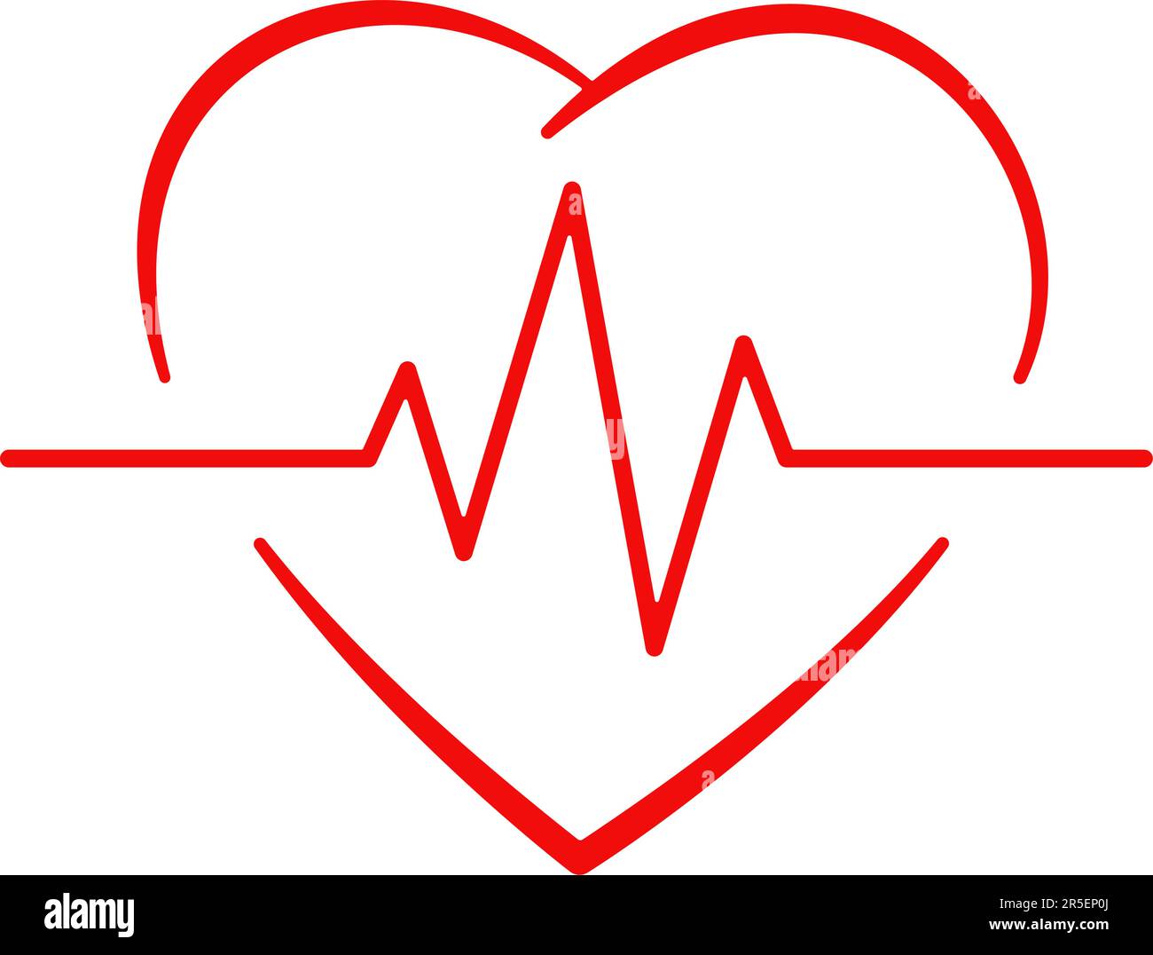 Pouls cardiaque, cardiogramme. Illustration vectorielle Illustration de Vecteur