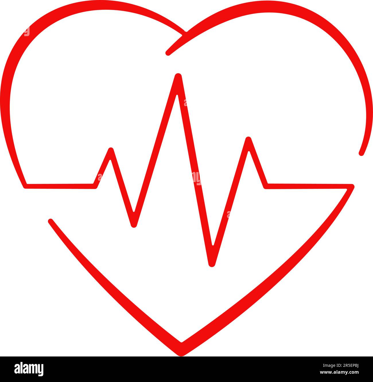 Pouls cardiaque, cardiogramme. Illustration vectorielle Illustration de Vecteur