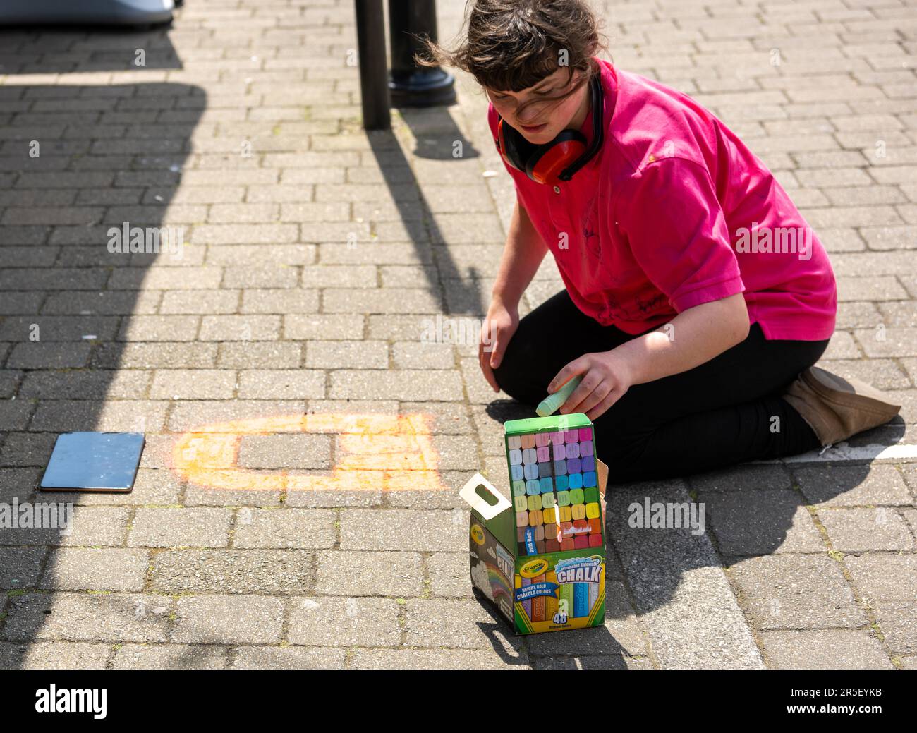 Brentwood, Royaume-Uni. 03rd juin 2023. Brentwood Essex 3rd juin 2023 pratique artistique de la rue dans le cadre de la piste artistique de Brentwood, Brentwood Essex UK Credit: Ian Davidson/Alay Live News Banque D'Images