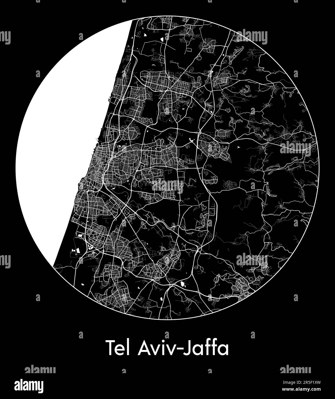 Carte de la ville tel Aviv-Jaffa Israël illustration du vecteur Asie Illustration de Vecteur