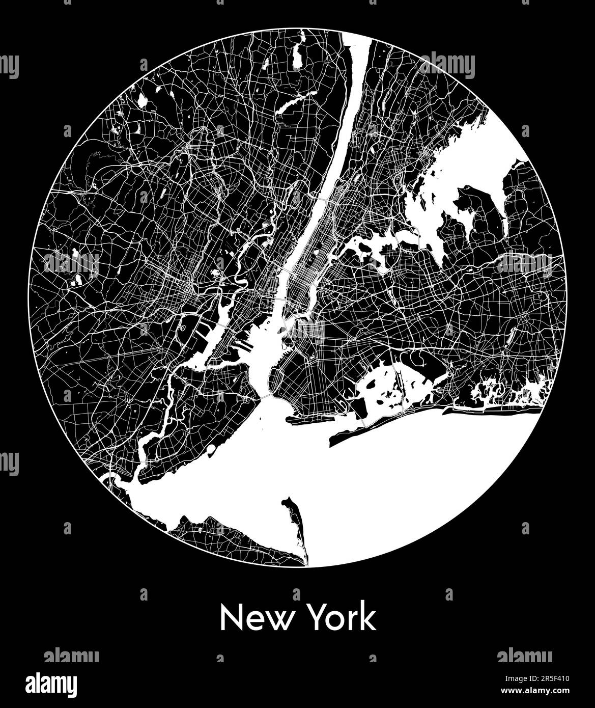 Carte de la ville New York Etats-Unis Amérique du Nord illustration vectorielle Illustration de Vecteur