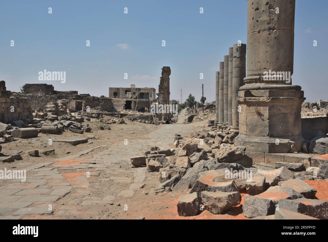 Ancienne ville de Bosra, Syrie Banque D'Images