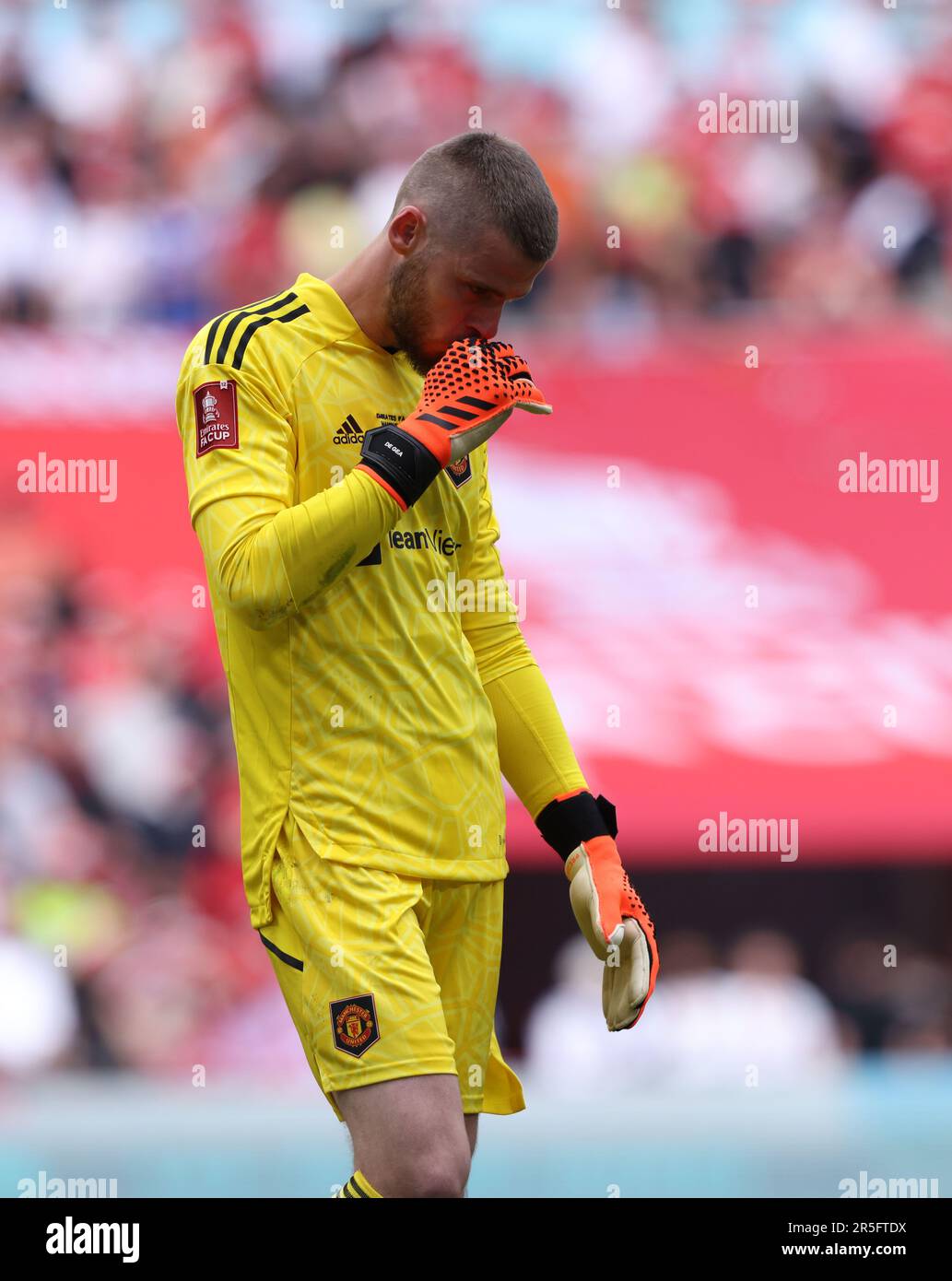 Londres, Royaume-Uni. 03rd juin 2023. Le 3rd juin 2023, David de Gea (MU) déjection à la finale de la coupe Emirates FA Manchester City et Manchester United au stade Wembley, Londres, Royaume-Uni. Crédit : Paul Marriott/Alay Live News Banque D'Images