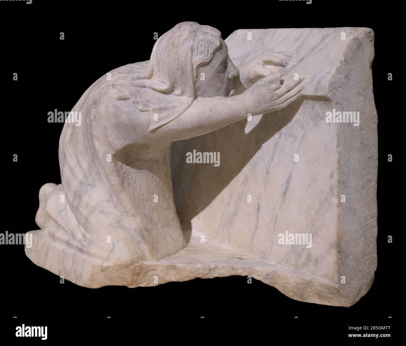 Une vieille femme assoiffée, de la Fontana Minore démantelée - Arnolfo di Cambio Banque D'Images