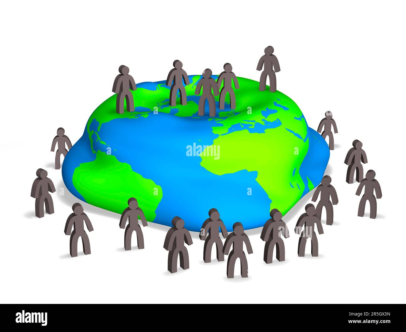 Dégradation de l'environnement due à la surpopulation Banque D'Images